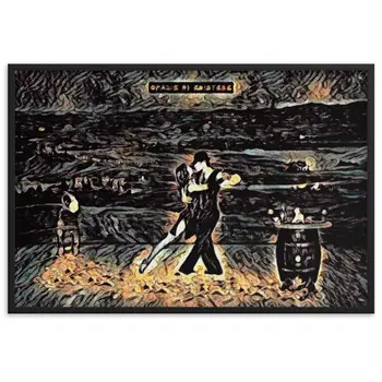 BALLANDO DAVANTI A UN MURO IN TOSCANA TALE Framed Poster