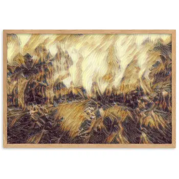 DANCE ME LIKE THE RAIN THAT BURNING OUT THE FIRE AROUND ME Velvet Framed Poster