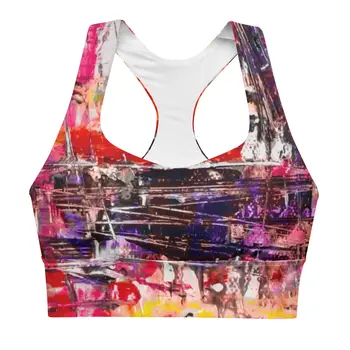 Gianneli Colours Longline Sports Bra