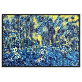 DANCE ME LIKE THE RAIN THAT BURNING OUT THE FIRE AROUND ME Framed Poster