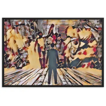 I SAW MY ENTIRE LIFE PASS THROUGH YOUR EYES Superior Framed Poster