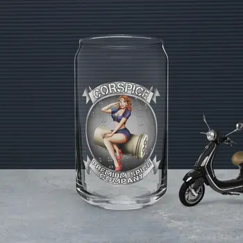 Can-shaped glass