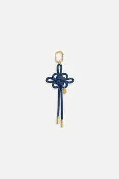 LUCK Knot Keychain Small in Navy