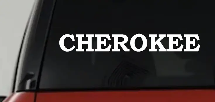 Cherokee Native American Indian Car Truck Window Decal Sticker Vinyl