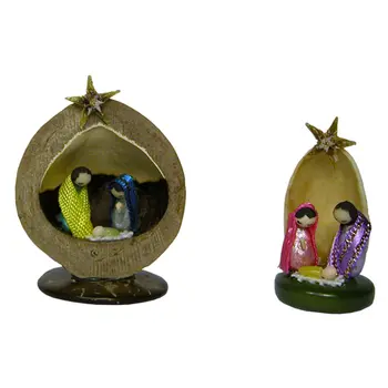 Miniature Nut Nativities from Ecuador