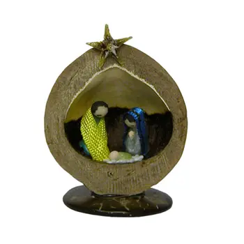Miniature Nut Nativities from Ecuador