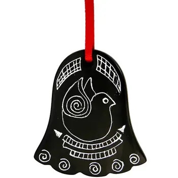 Coal Bell Ornament from Colombia
