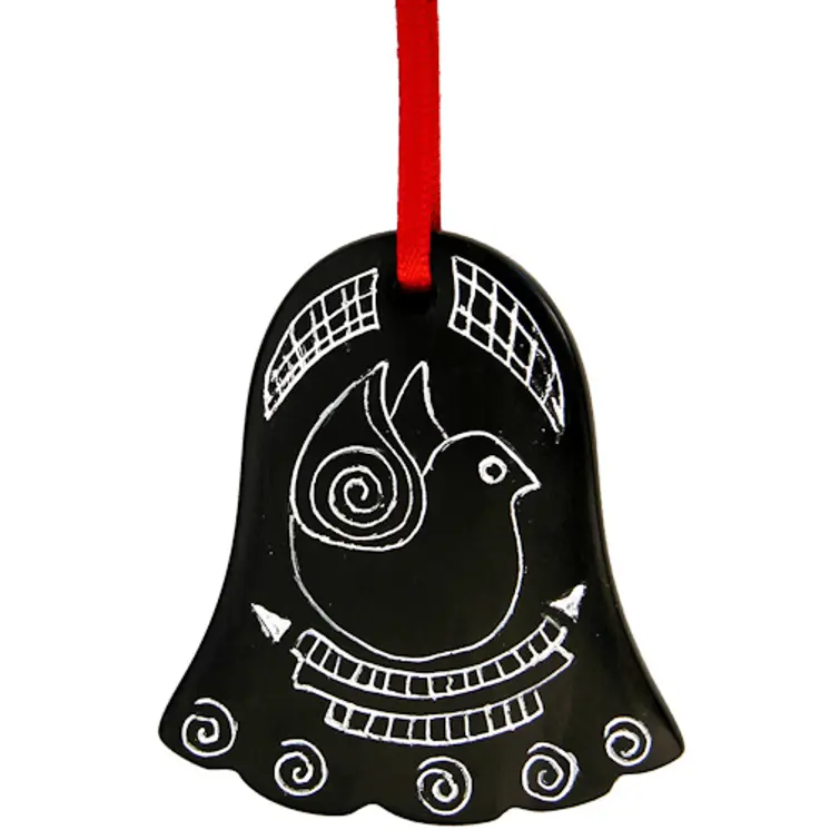 Coal Bell Ornament from Colombia