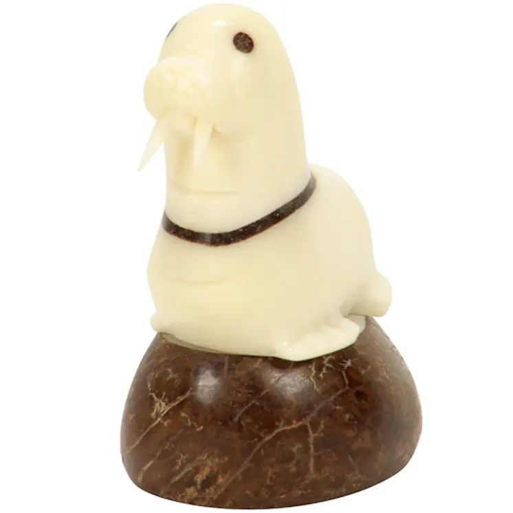 Walrus Tagua Nut Figurine