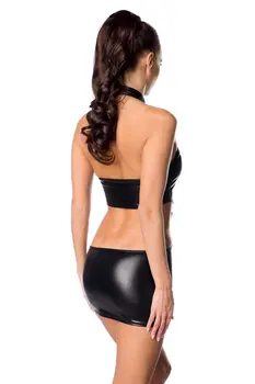 black Wetlook Dress 18295 - 2XL