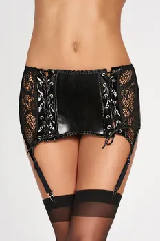 black garter belt 7H604191 - XL