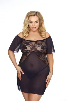 black/darlblue chemise AA051957 - 5XL/6XL