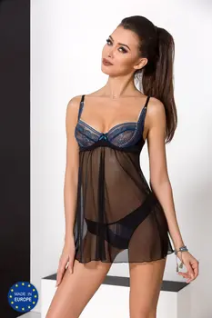 black/blue Chemise Gisele - XXL/XXXL