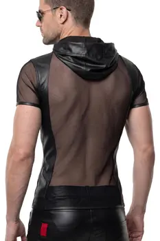 Herren Kapuzen T-Shirt ADGinter001 schwarz - 2XL
