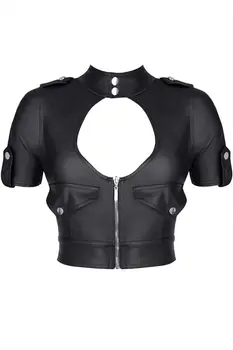 schwarzes Damen-Top BREnrica001 - XXL
