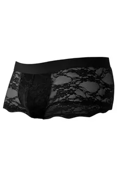 schwarzer Lacey Trunk Shorts C4MRAV106 - XL