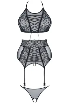 schwarzes Set Vanda - XXL
