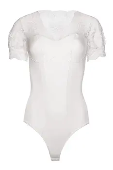 ecru Body mit Spitze KA923333 - 2XL