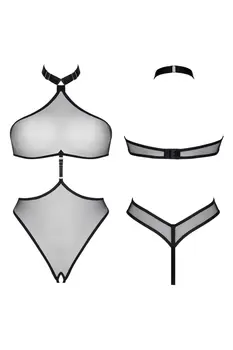 schwarzer Body LXNieve001 - XXL