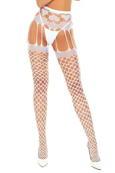 ouvert Strumpfhose S031 weiß - S/M