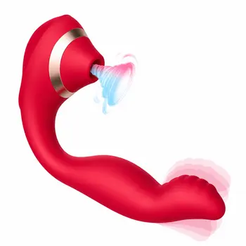 Rubra™ — Luxury Red Clitoral Suction Vibrator